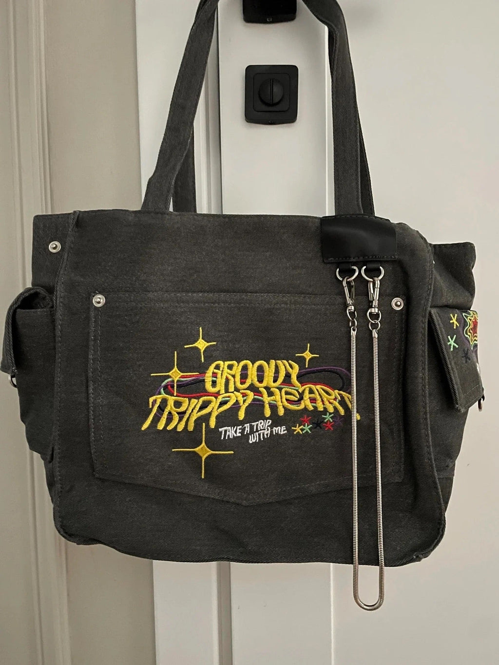 Letters Gray Bag