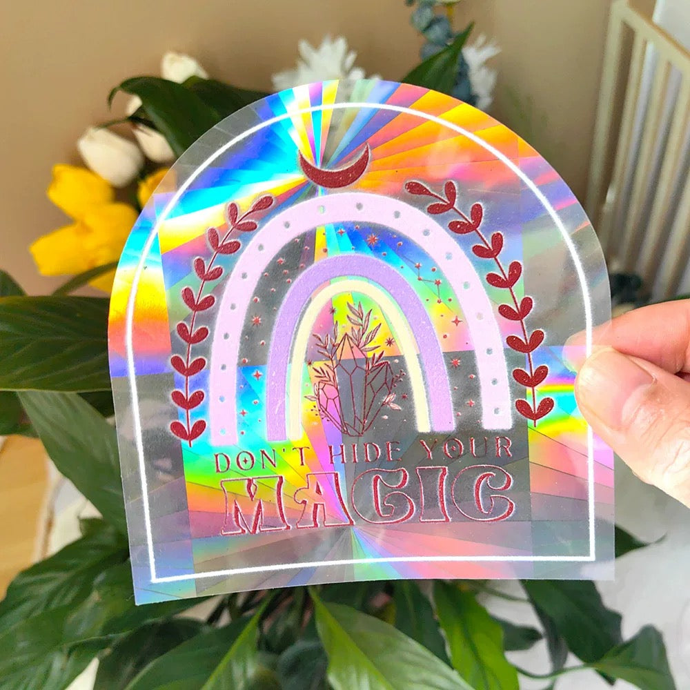 Celestial Suncatcher Sticker Rainbow