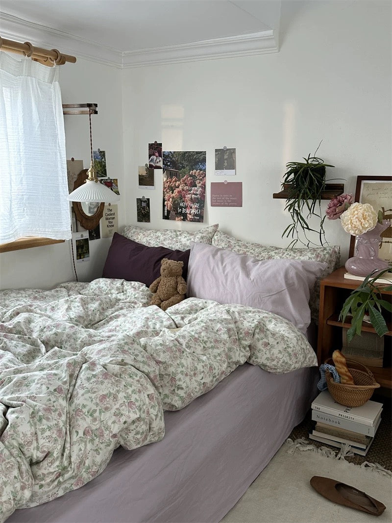 Shabby Chic Floral Duvet Cover Set