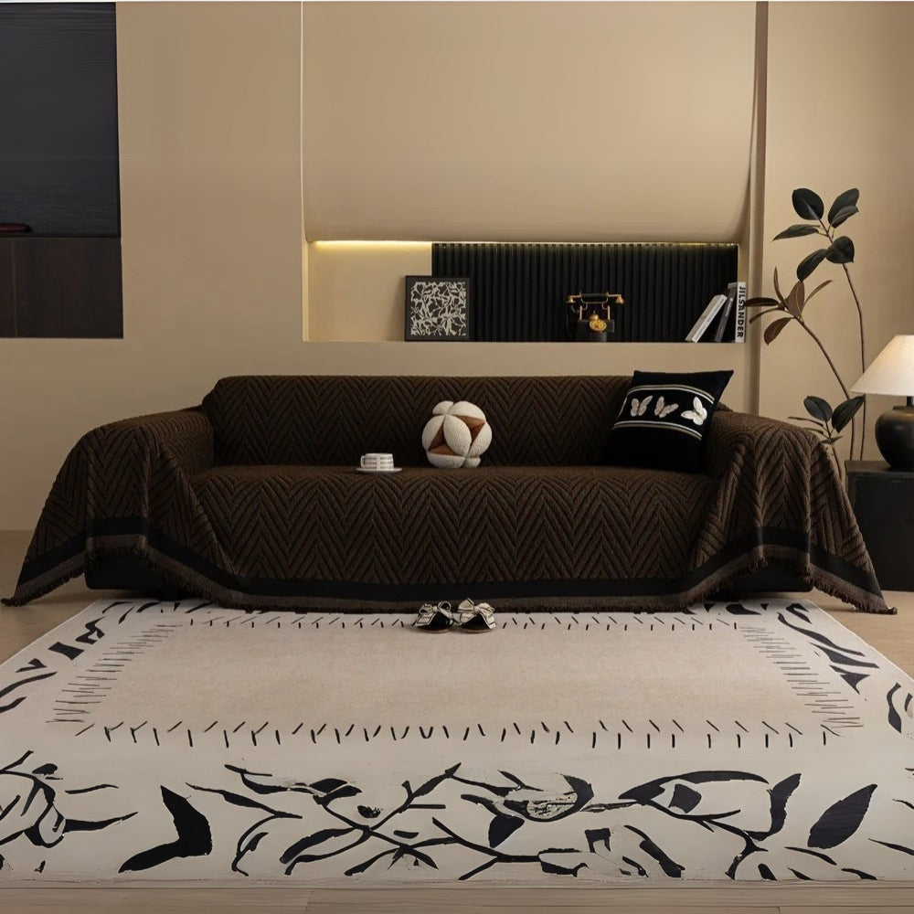 Verona Chevron Sofa Couch Cover
