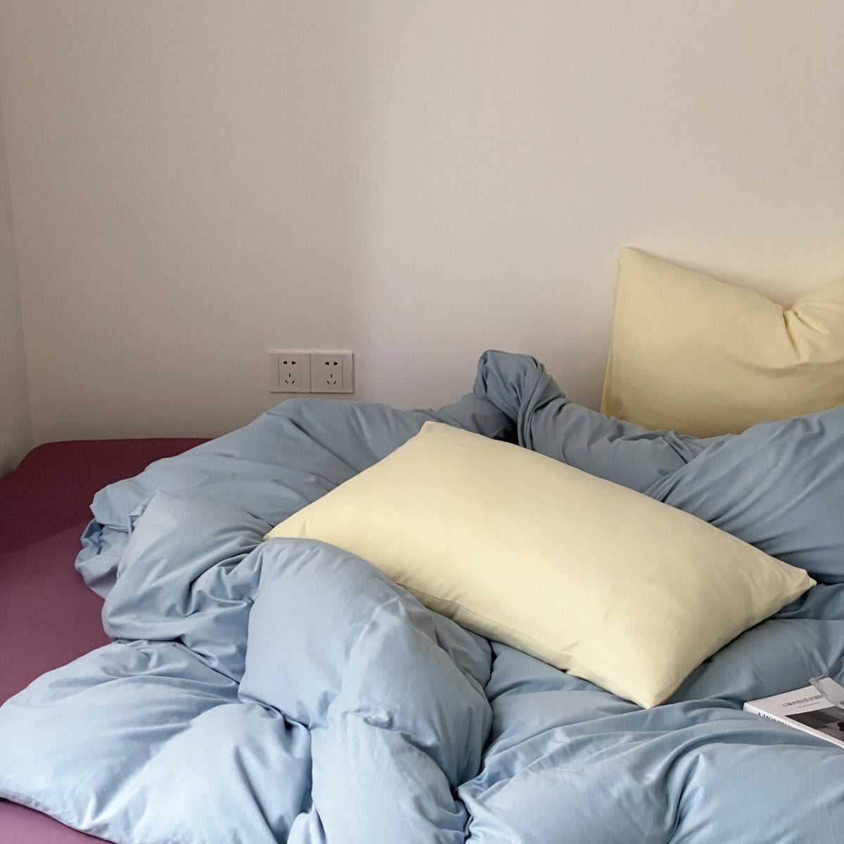 Everyday Contrast Cotton Jersey Bedding Set