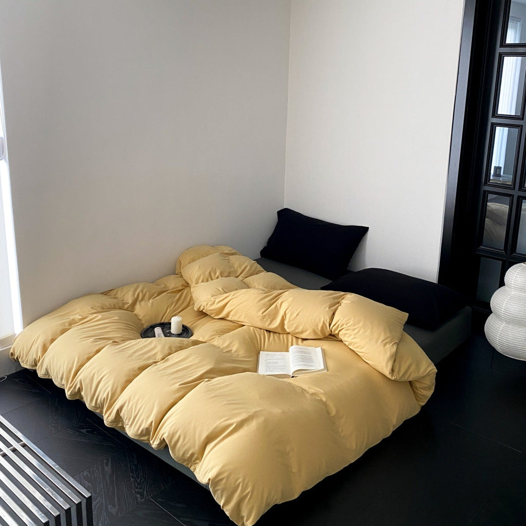 Everyday Contrast Cotton Jersey Bedding Set