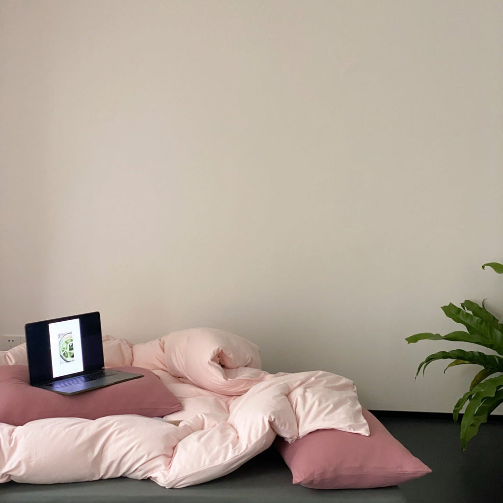 Everyday Contrast Cotton Jersey Bedding Set