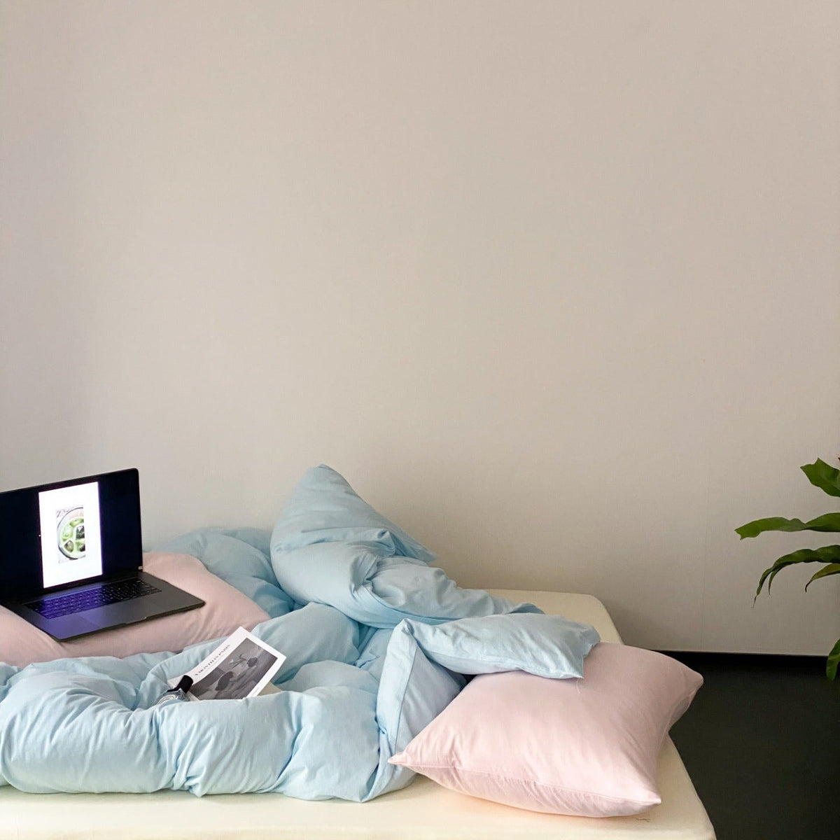 Everyday Contrast Cotton Jersey Bedding Set