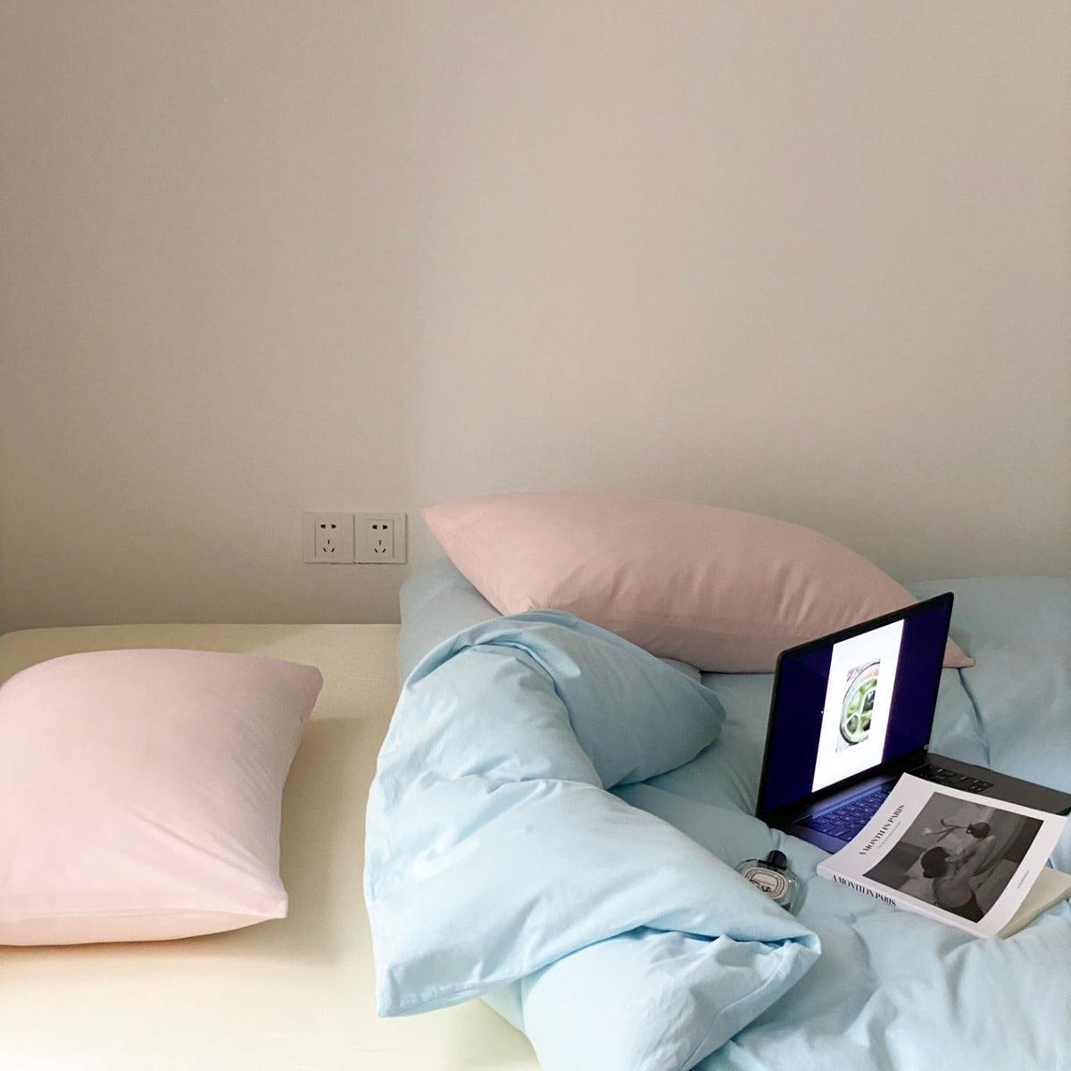 Everyday Contrast Cotton Jersey Bedding Set