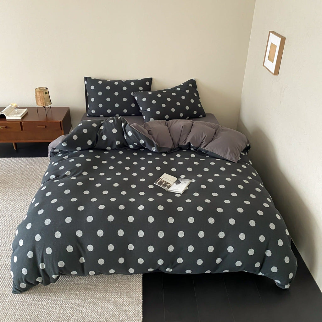 Everyday Dot Cotton Jersey Bedding Set