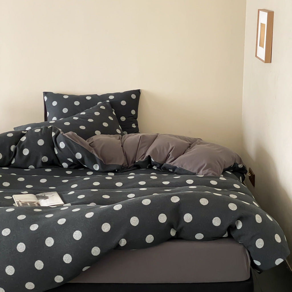 Everyday Dot Cotton Jersey Bedding Set