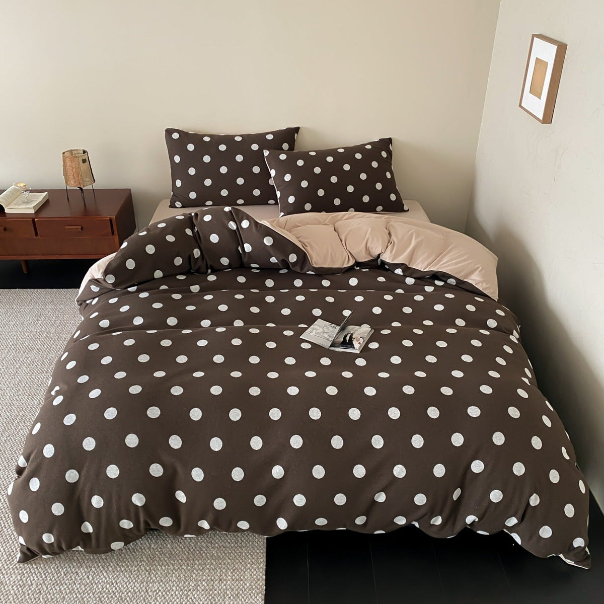 Everyday Dot Cotton Jersey Bedding Set