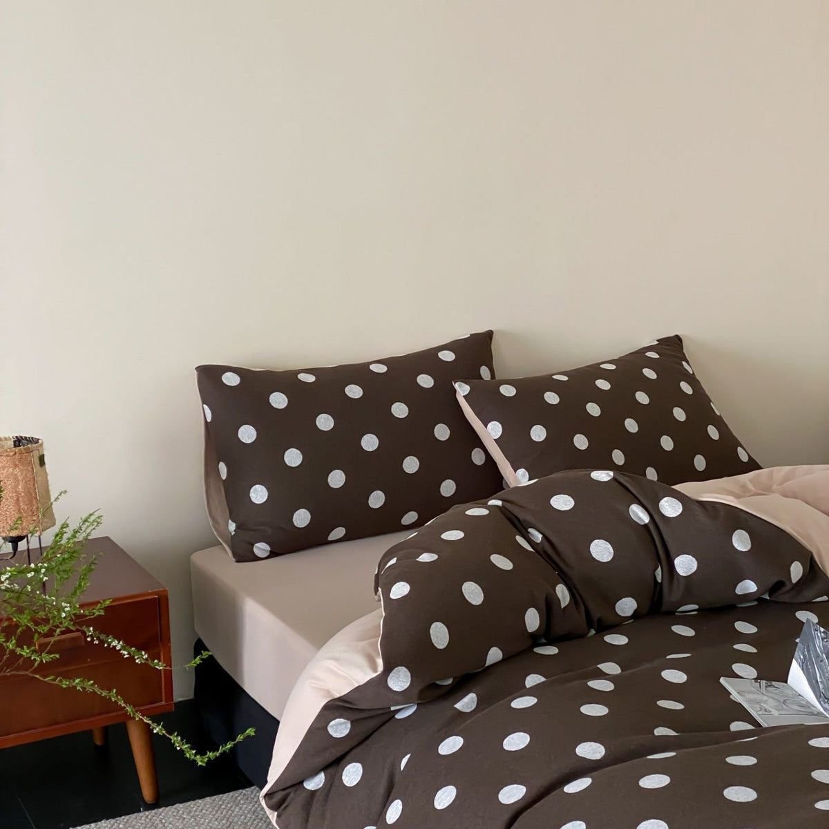 Everyday Dot Cotton Jersey Bedding Set