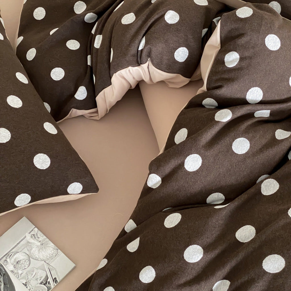 Everyday Dot Cotton Jersey Bedding Set