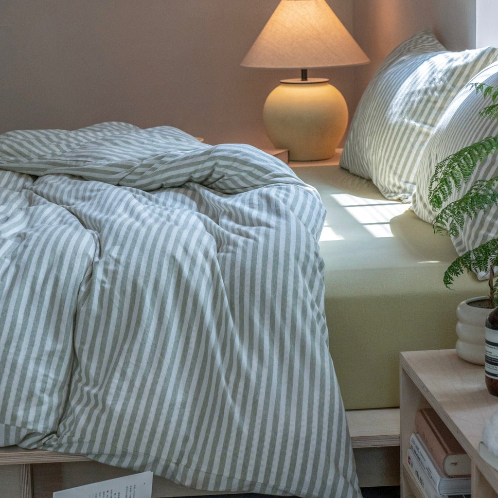 Everyday Stripe Cotton Jersey Bedding Set