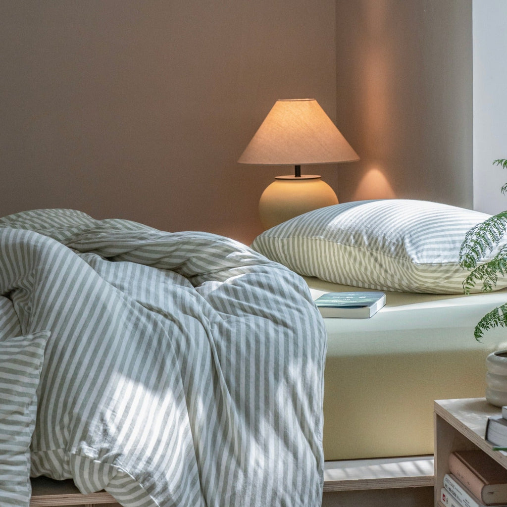 Everyday Stripe Cotton Jersey Bedding Set