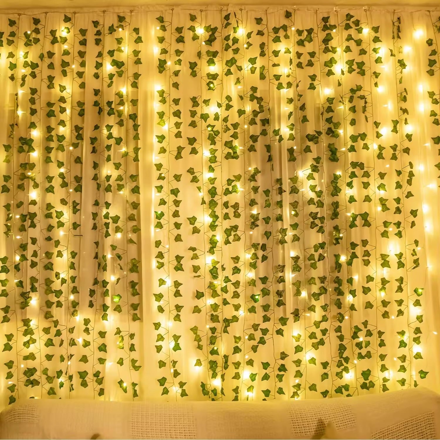 Cottagecore Floral Vine String Lights