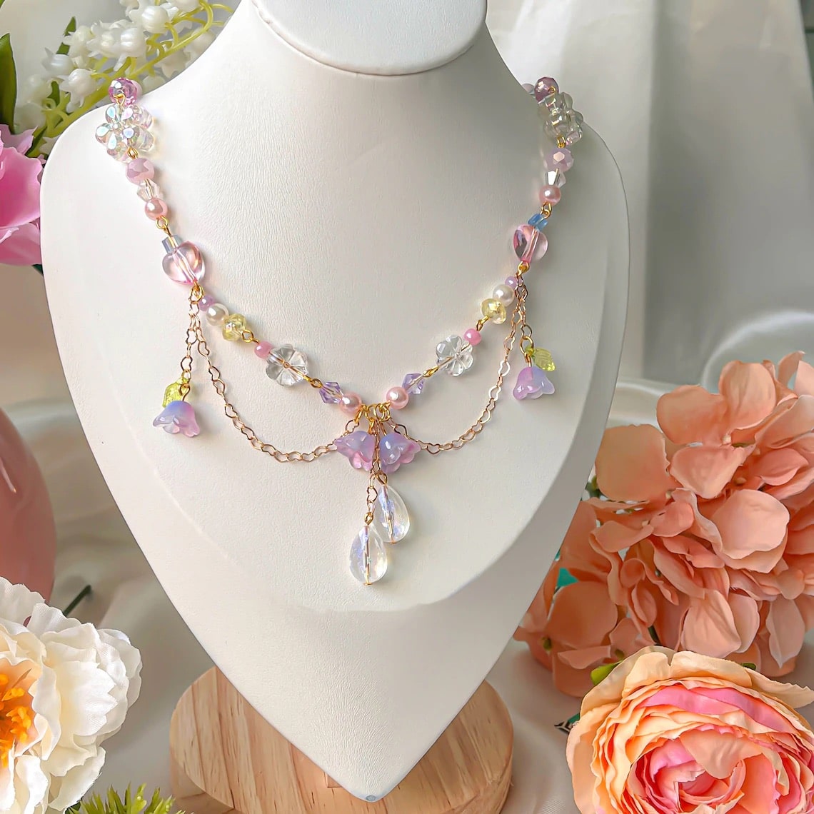 Fairy Flower Jewelry Set Necklace