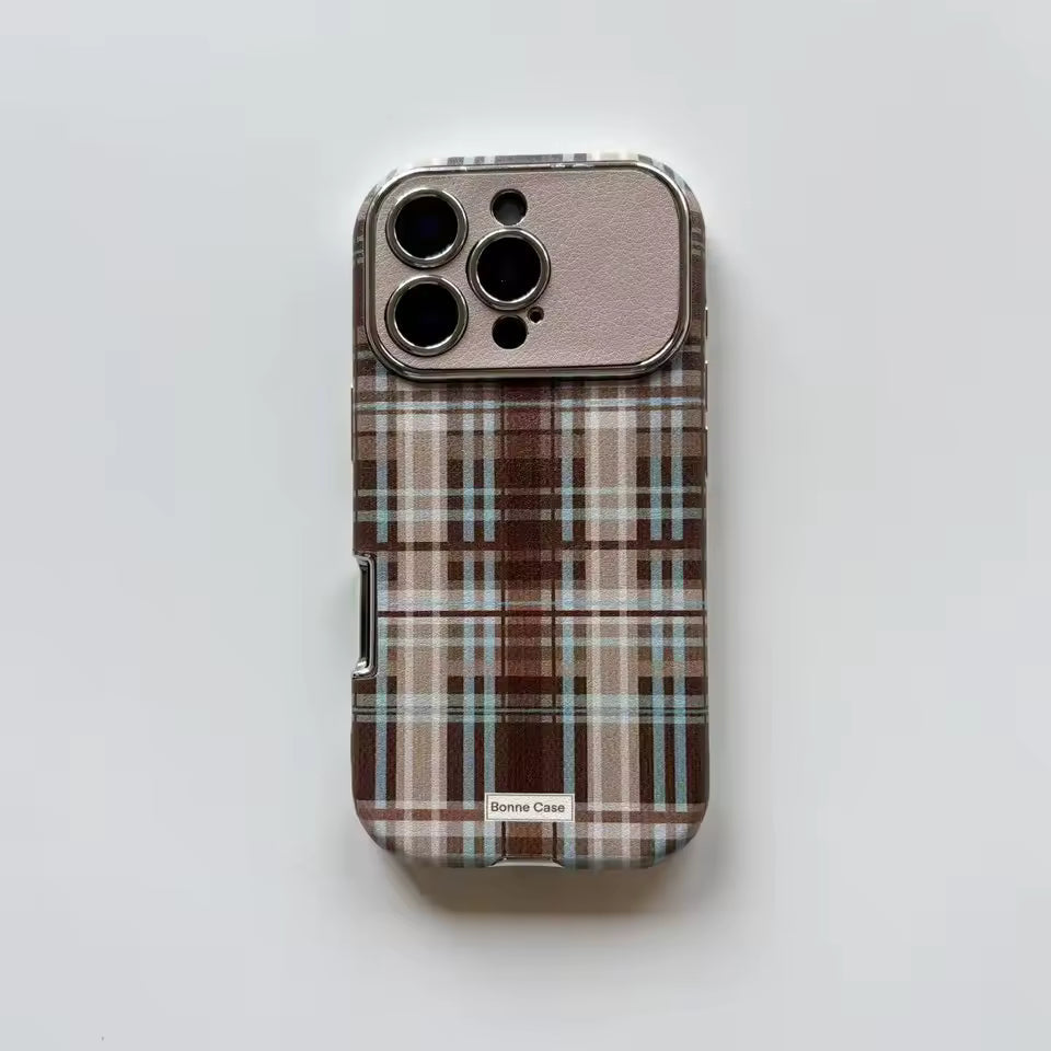 Retro Preppy Plaid iPhone Case