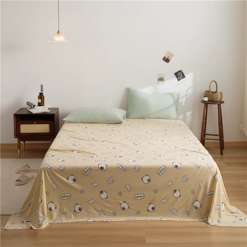 Cotton Bed Sheets for Kids Bear