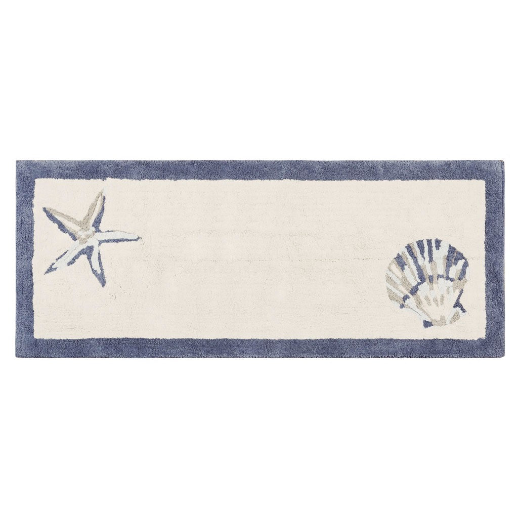 Bayside Cotton Tufted Rug 24x60" Blue