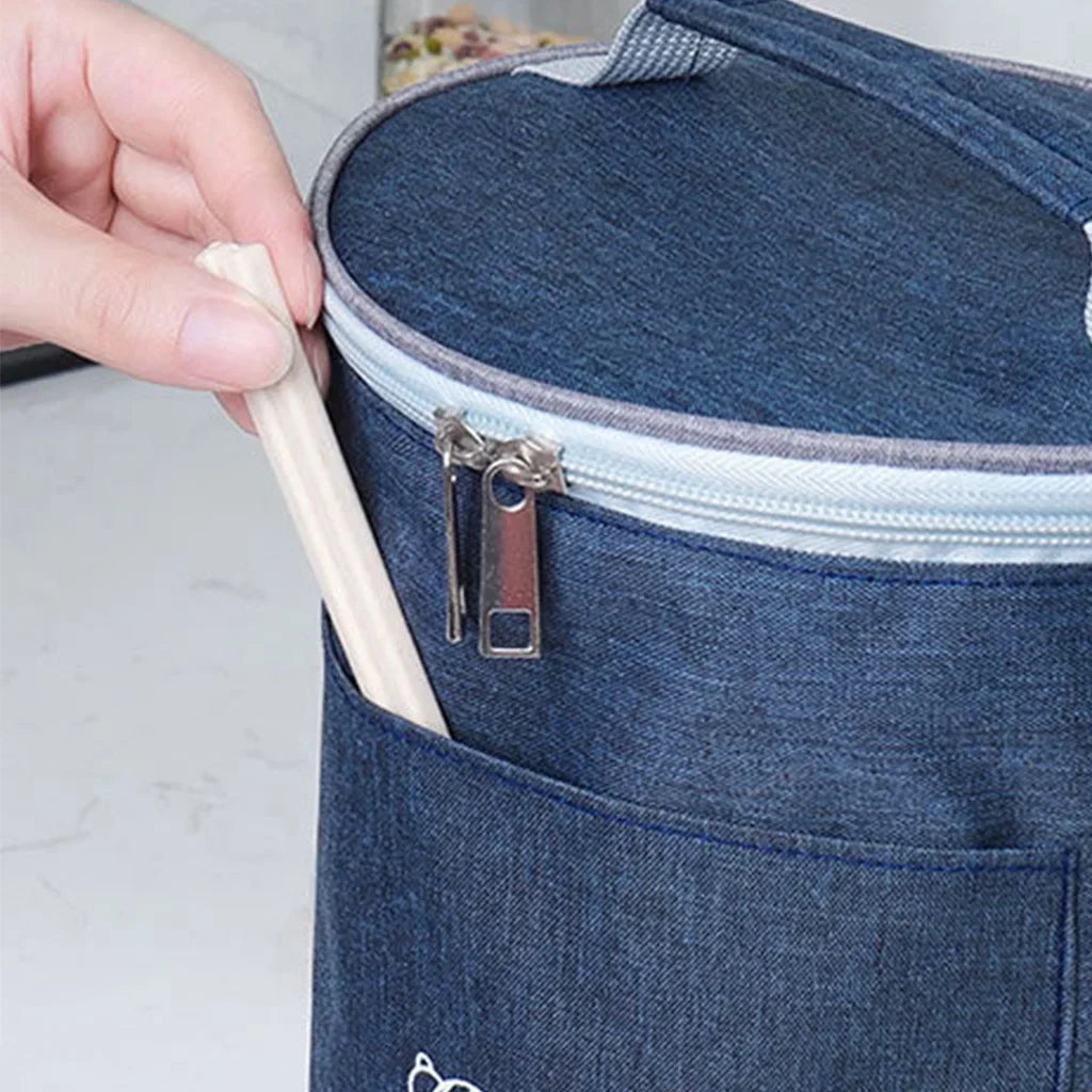 Cylinder Insulated Lunch Bag