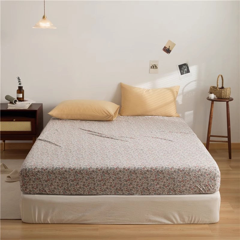Cotton Floral Fitted Sheet