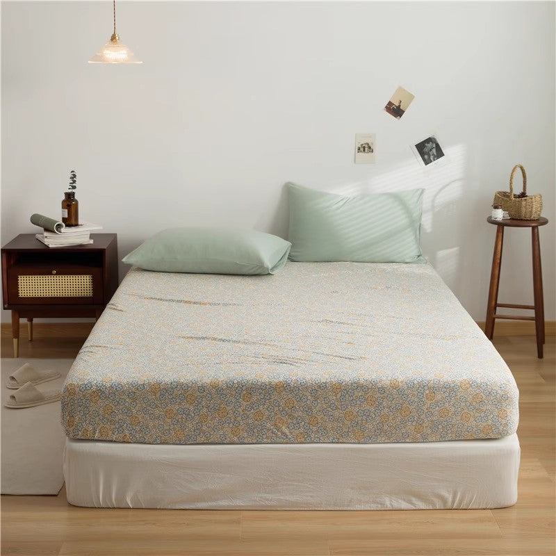 Cotton Floral Fitted Sheet