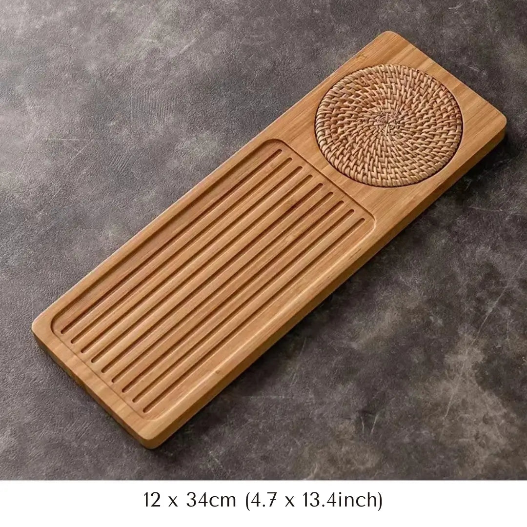 Bamboo Tea Tray – Gongfu Style Ritual Board
