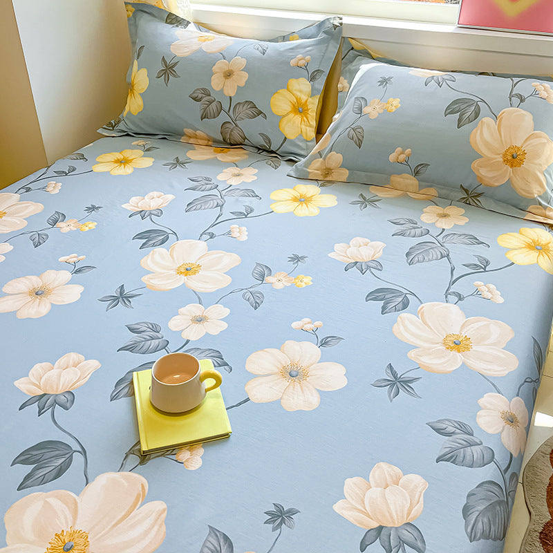 Floral Fitted Bed Sheets Camellia