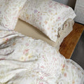 Floral Cotton Bedding Set – Reversible with Solid Back