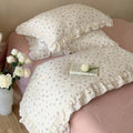 Floral Cotton Comforter – Ruffled Thin Quilt