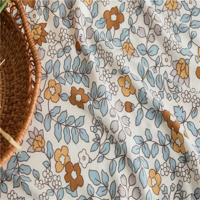 Cotton Floral Fitted Sheet Rowen