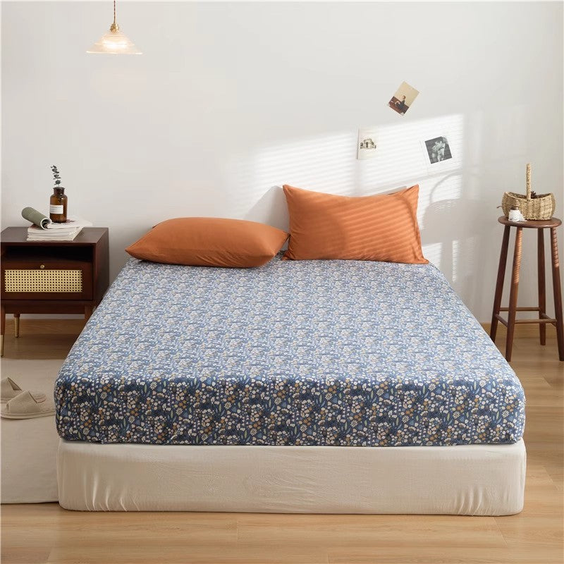 Cotton Floral Fitted Sheet
