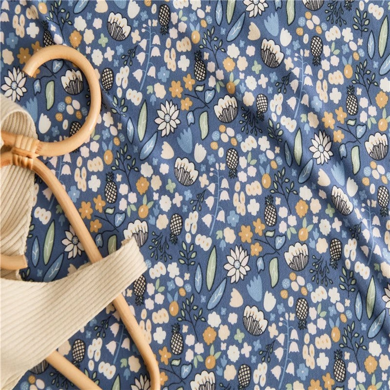Cotton Floral Fitted Sheet Valentu