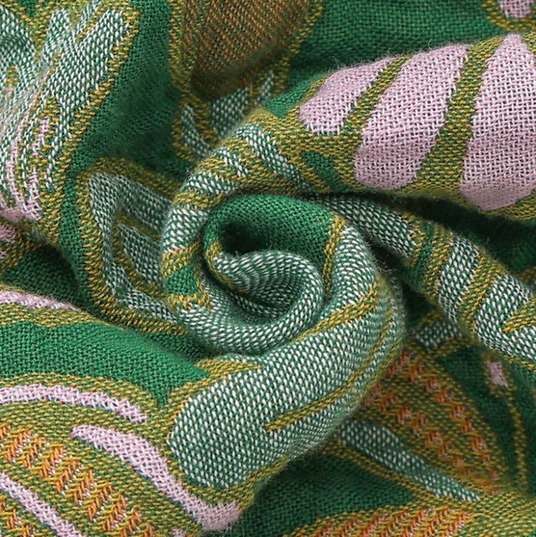 Floral Grove Reversible Cotton Throw Blanket