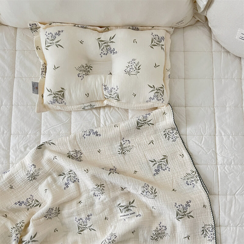 Cotton Muslin Baby Blanket Set – Assorted Retro Patterns Melatti