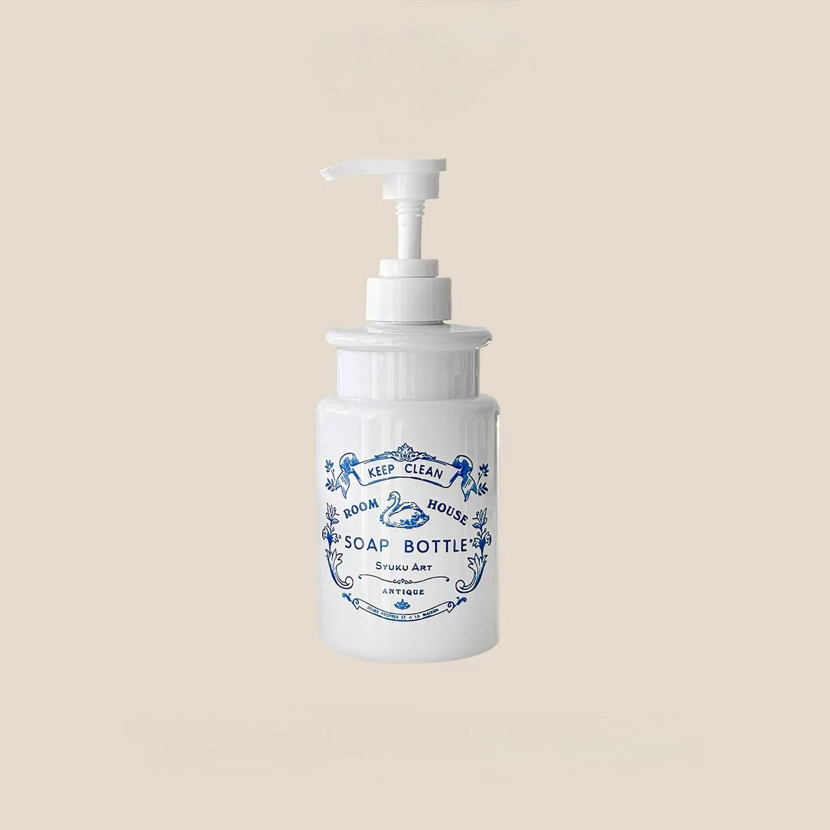 Swan Floral Soap Dispenser