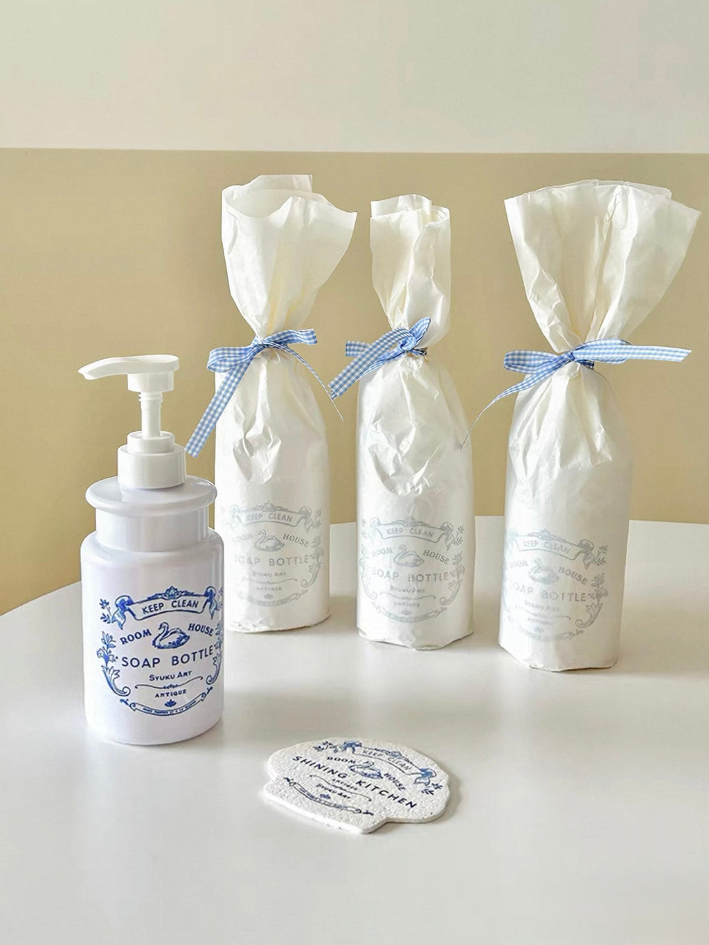 Swan Floral Soap Dispenser