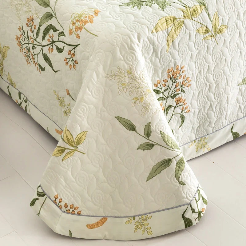 Floral Quilted Bedspread