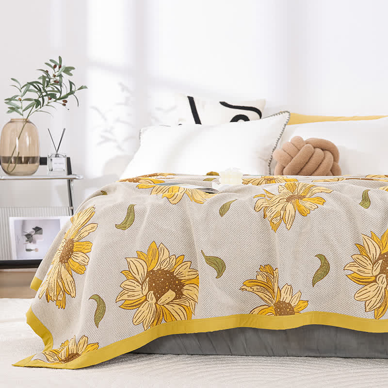 Sunflower Cotton Blanket