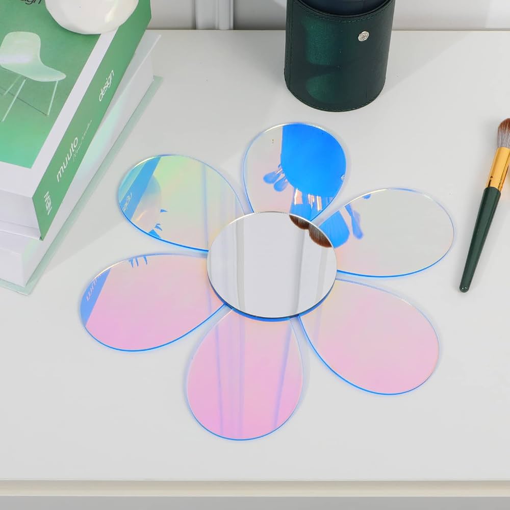 Pink Acrylic Tabletop Mirror