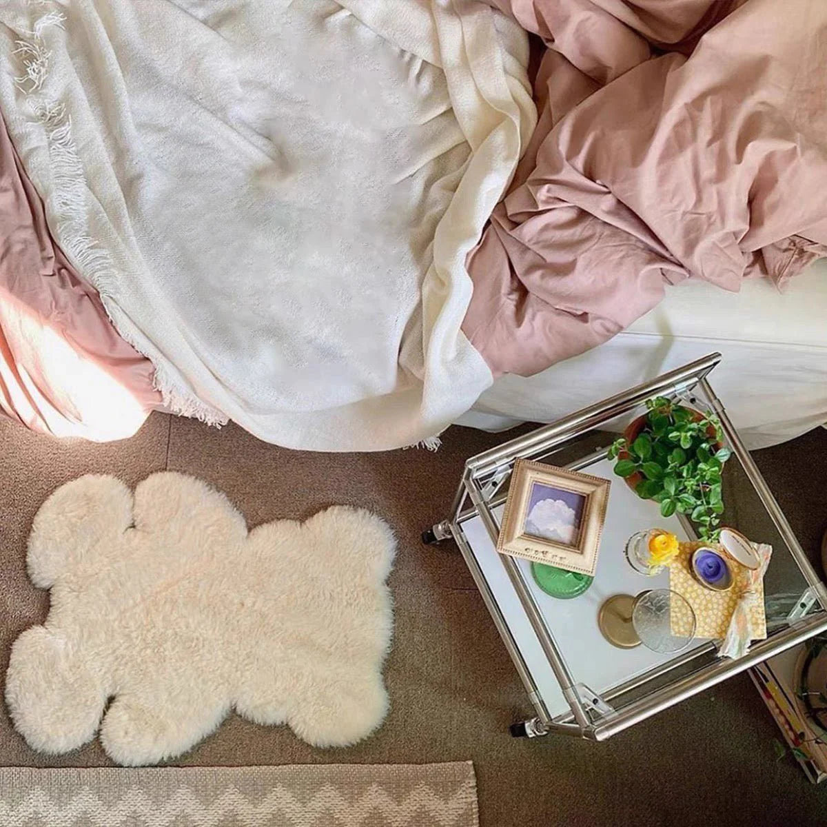 Fluffy Bear Rug Mat