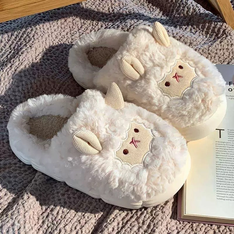 Fluffy Sheep Slippers