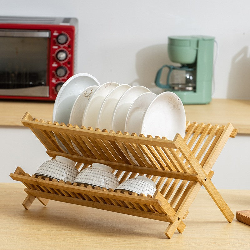 Hinoki Bamboo Dish Drying Rack