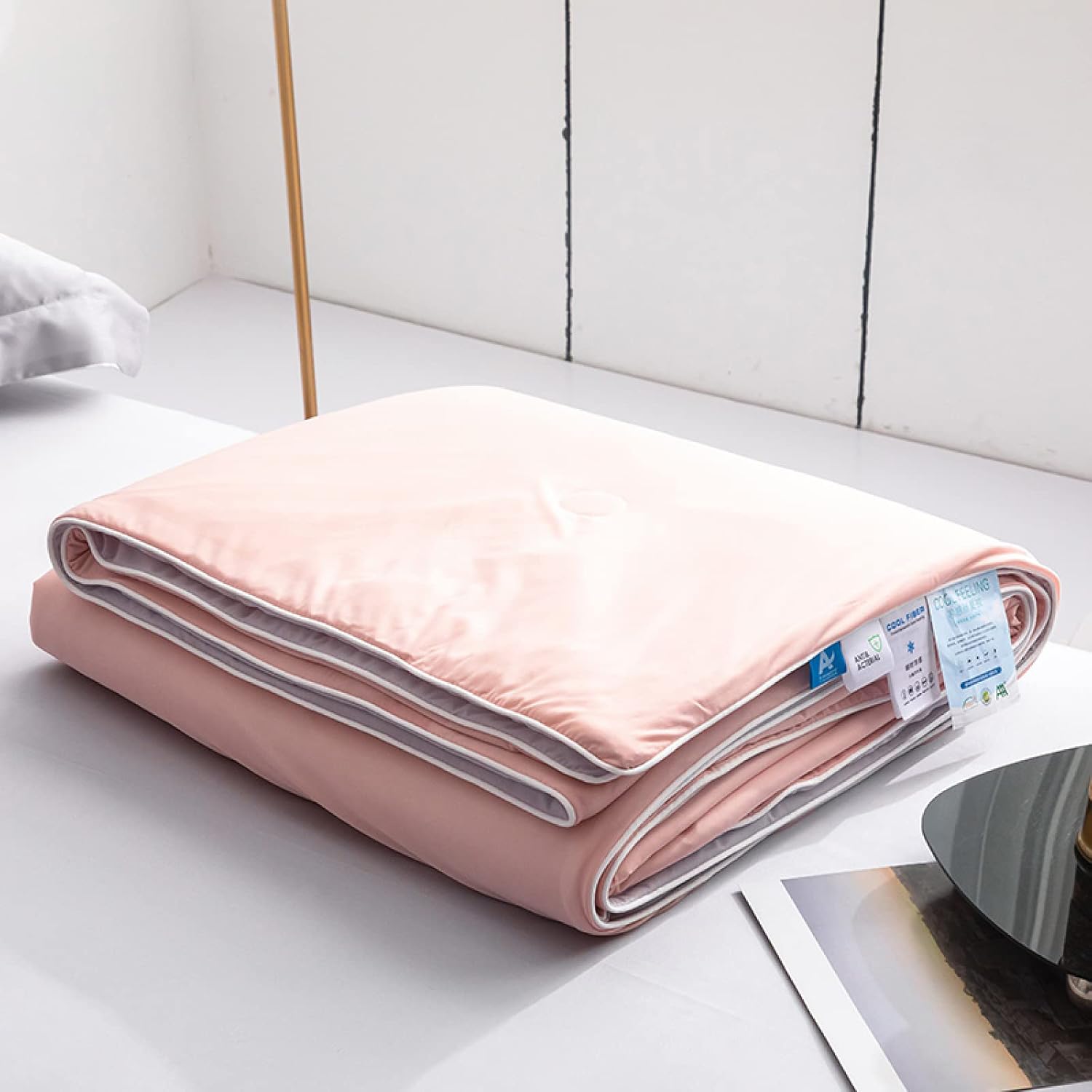 Pink Blush Cooling Silk Summer Quilt