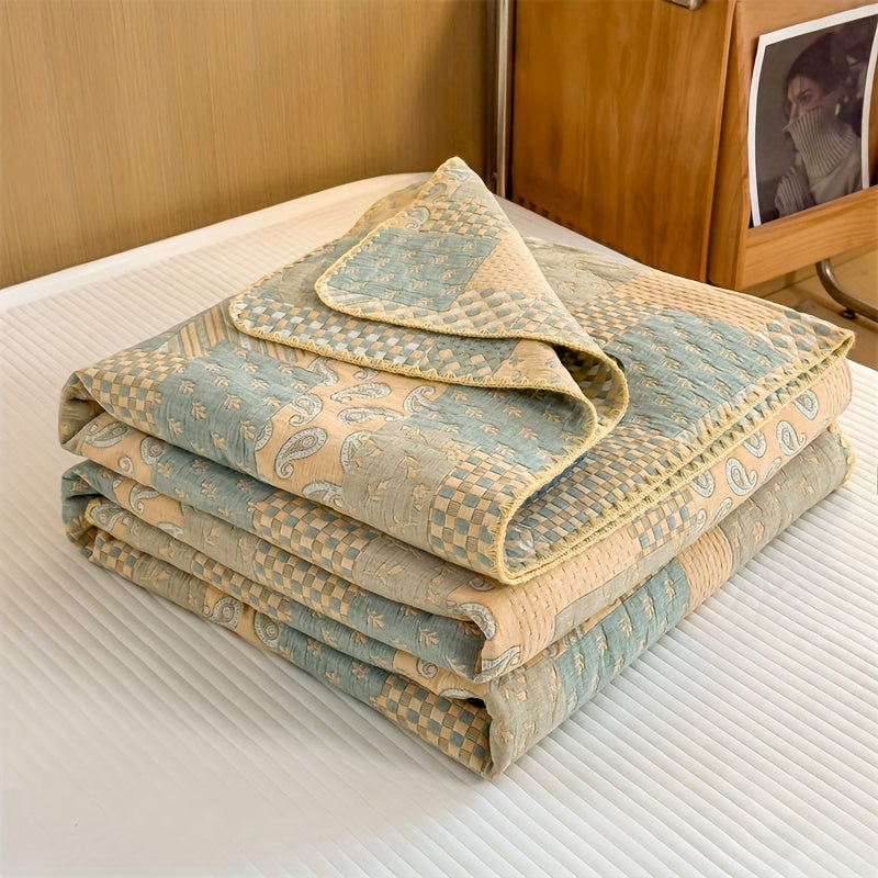 Retro Cotton Quilt - Patchwork Patterns