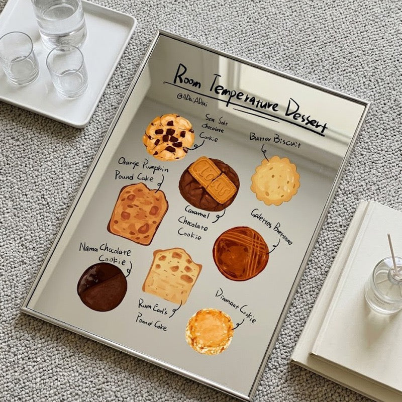 Dessert Printed Mirror Wall Art