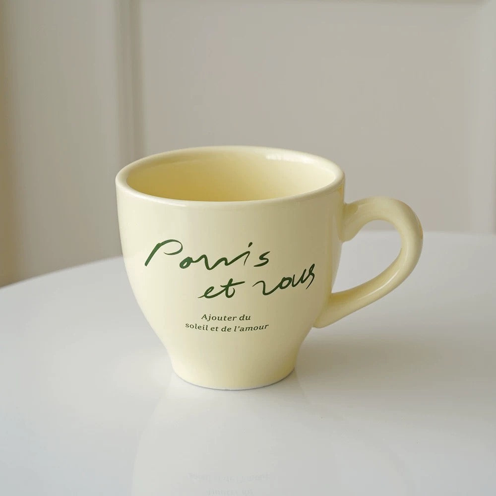 French Bistro Plates and Mugs