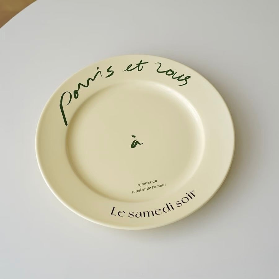 French Bistro Plates and Mugs