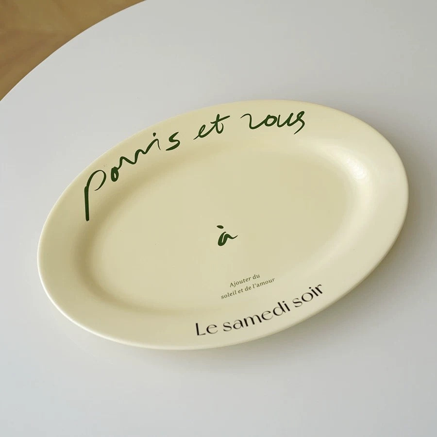 French Bistro Plates and Mugs