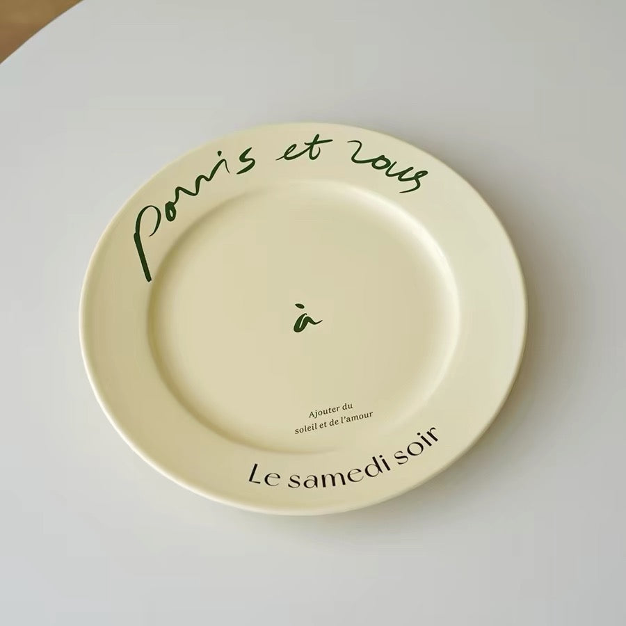 French Bistro Plates and Mugs