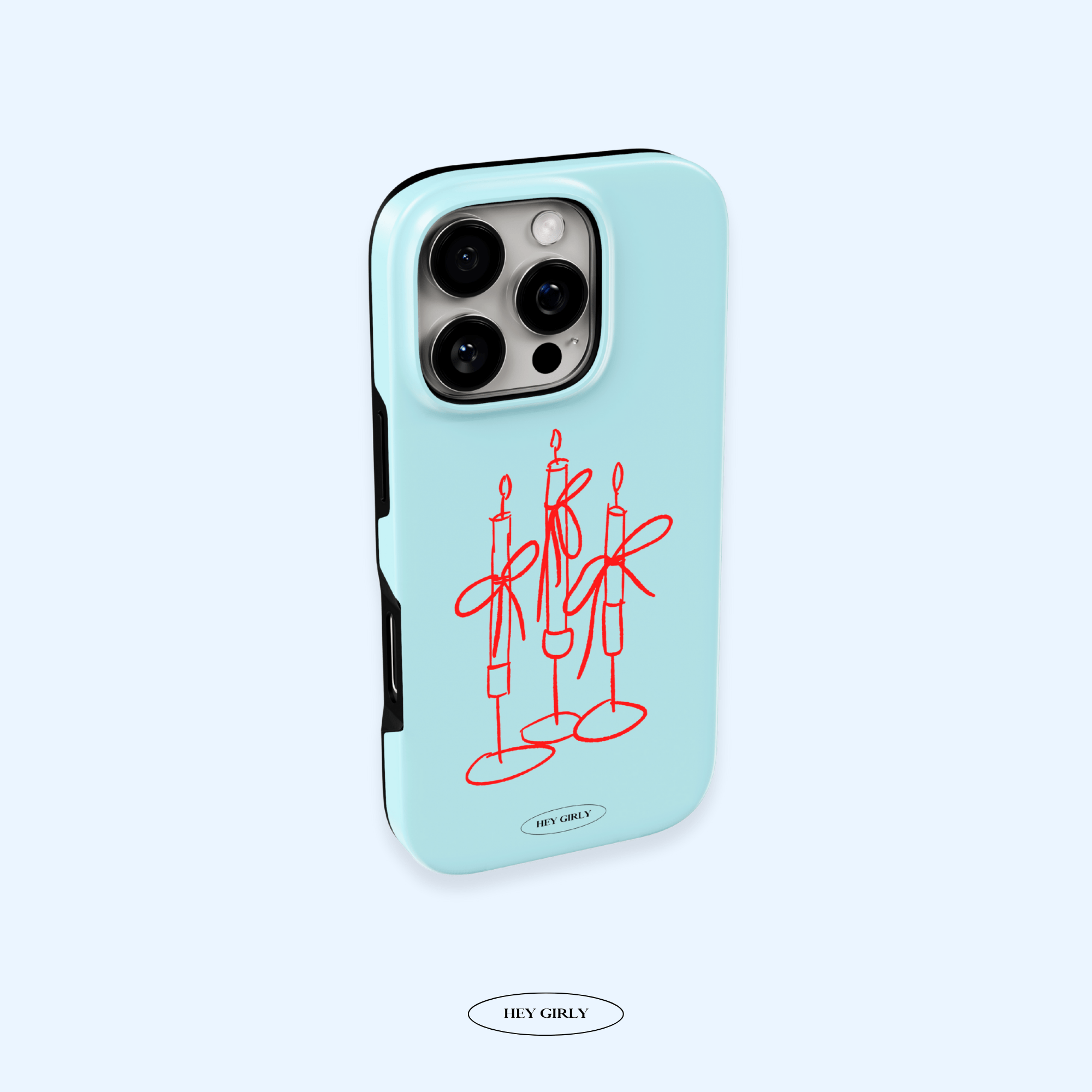 Blue Candle iPhone Case