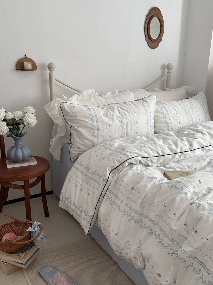 French Country Cotton Duvet Cover Set